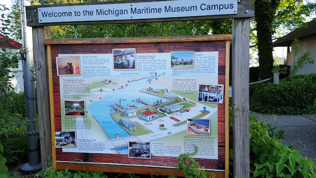 A map of the Michigan Maritime Museum campus in South Haven, Michigan