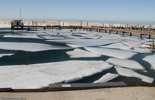 Fishtown Leland Michigan - harbor ice-4